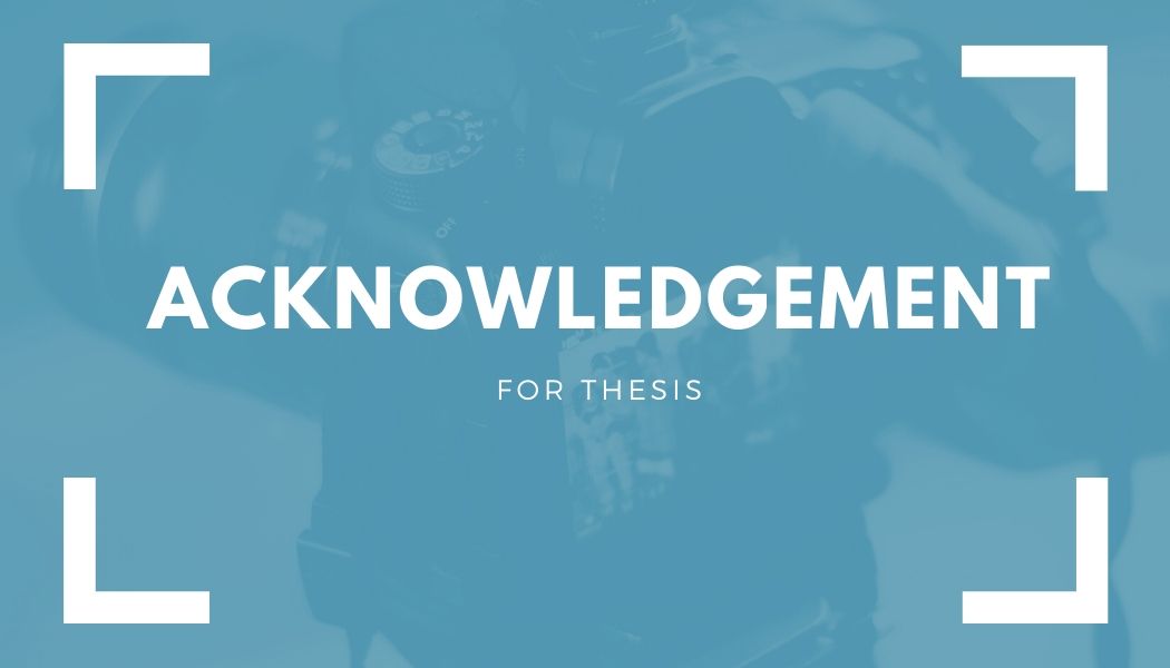 Master thesis acknowledgement template